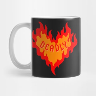 Deadly Flame Heart Mug